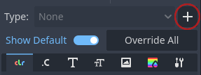 Theme Editor - Add Control