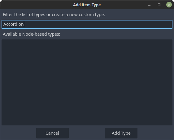 Theme Editor - Control List