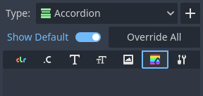 Theme Editor - Empty Style List