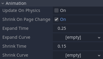 Animation Settings