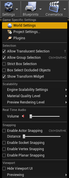 World Settings