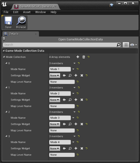 Mode Collection Test