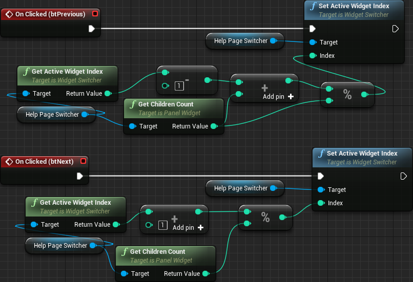 UI Help Next/Previous Page