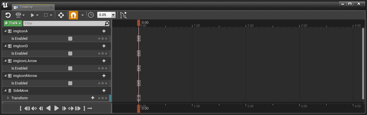 Side Move Animation Timeline 1