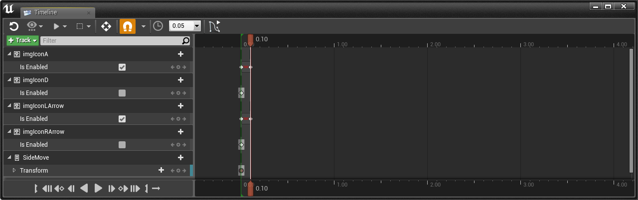 Side Move Animation Timeline 2