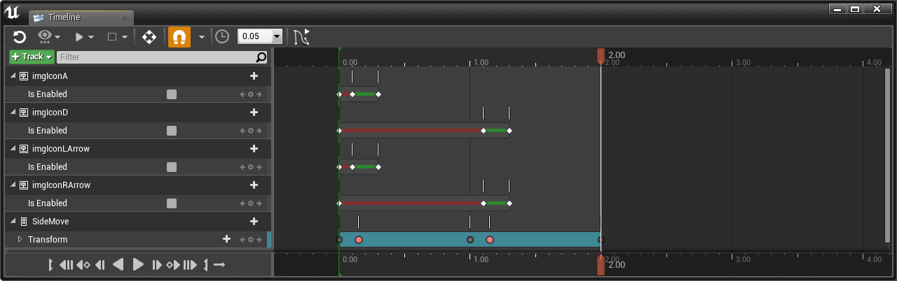 Side Move Animation Timeline 4