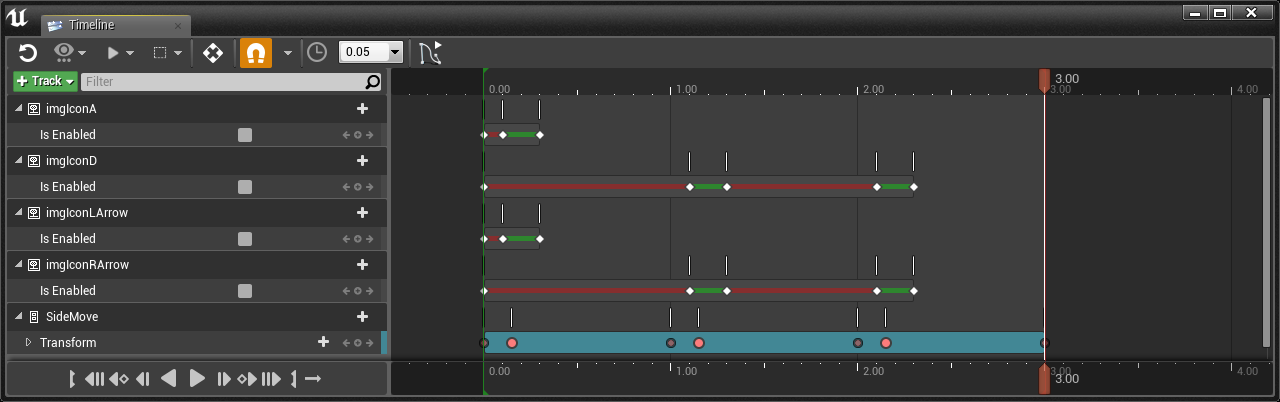 Side Move Animation Timeline 5
