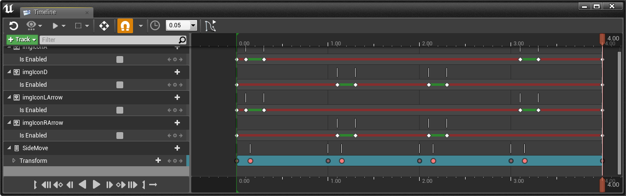 Side Move Animation Timeline 6