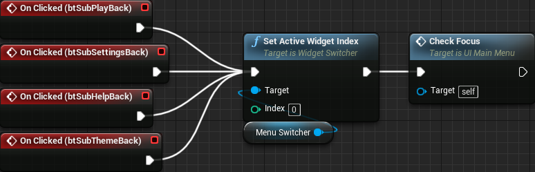UI MainMenu Back Buttons