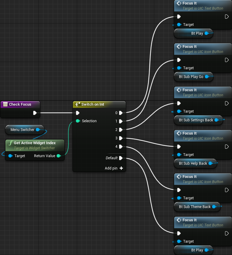 UI MainMenu Check Focus