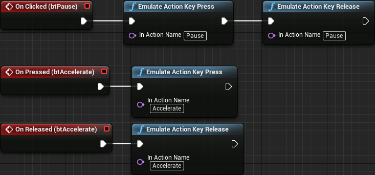 UI Mobile Control Action Buttons