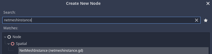 Add NetMeshInstance