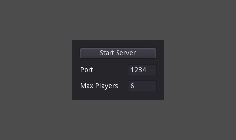Server Main Menu